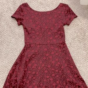 Burgundy dress